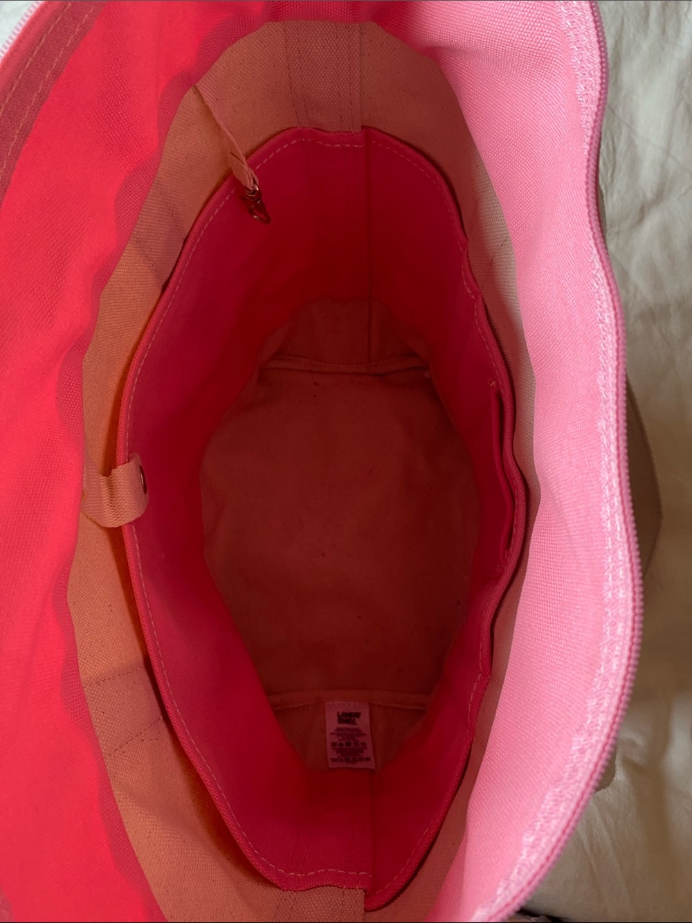 Lands' End medium tote long handles zip top - Picture 6 of 10